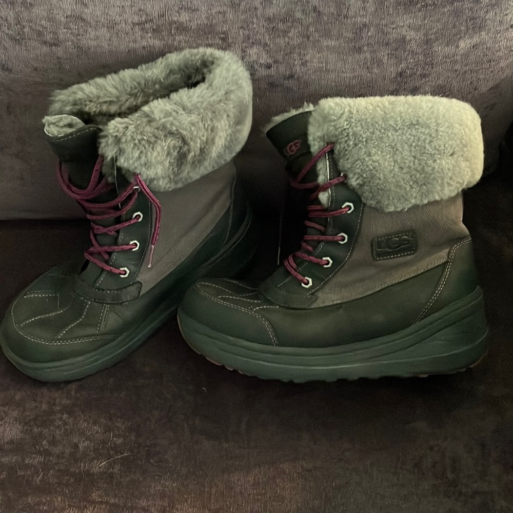 Ugg insulated lace up boots